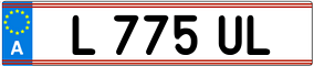 Trailer License Plate